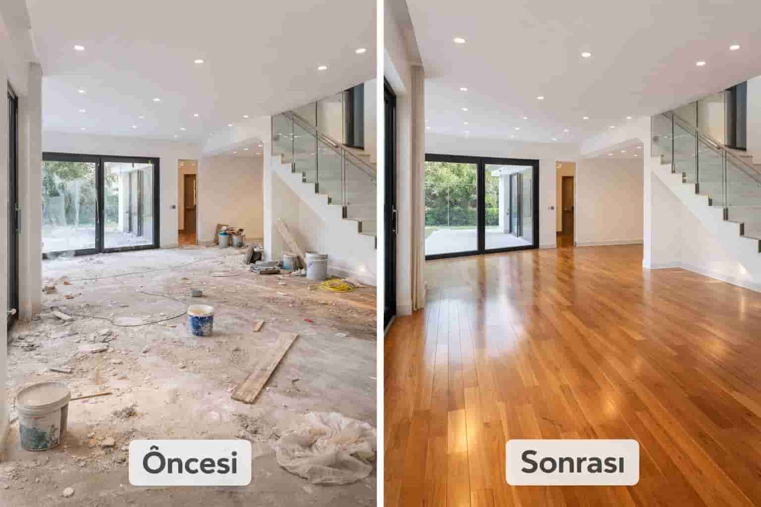 Büyükçekmece inşaat sonrası temizlik - öncesi ve sonrası profesyonel temizlik